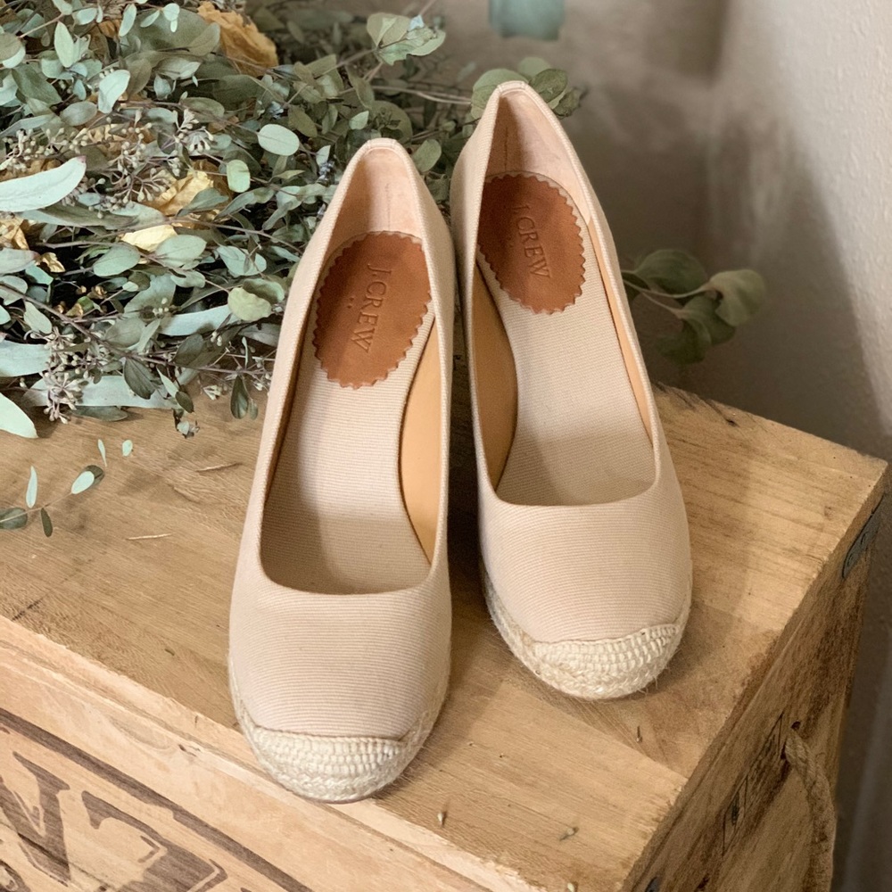 J Crew Seville Espadrille Wedges